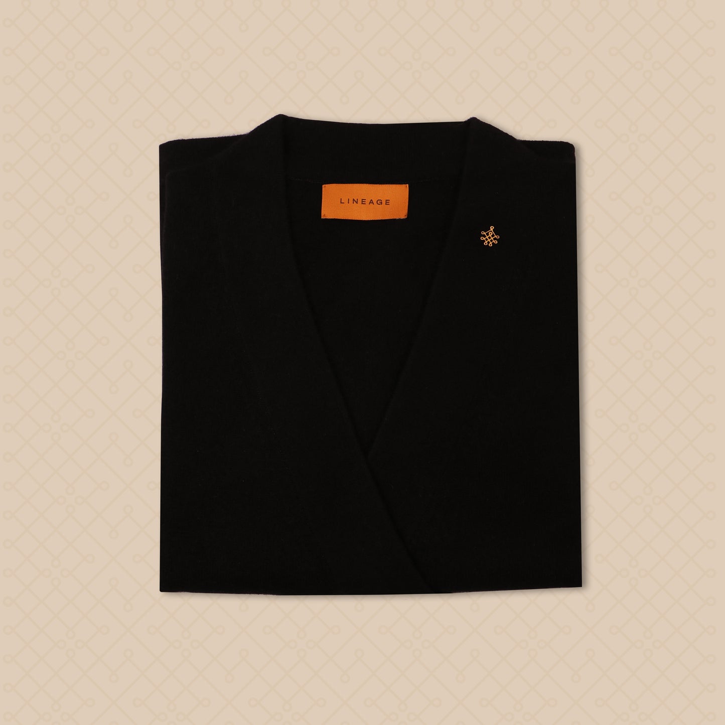 THE CHRIS | Classic Wrap Cashmere Sweater | Black Caviar