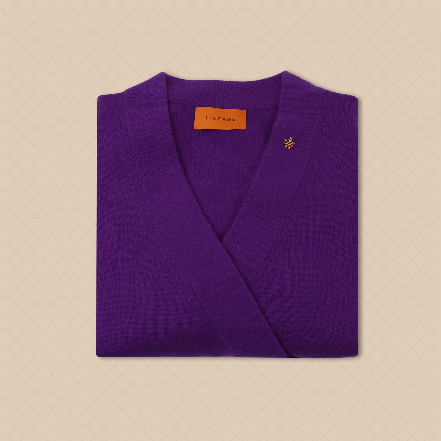 THE CHRIS | Classic Wrap Cashmere Sweater | Wavelength Purple