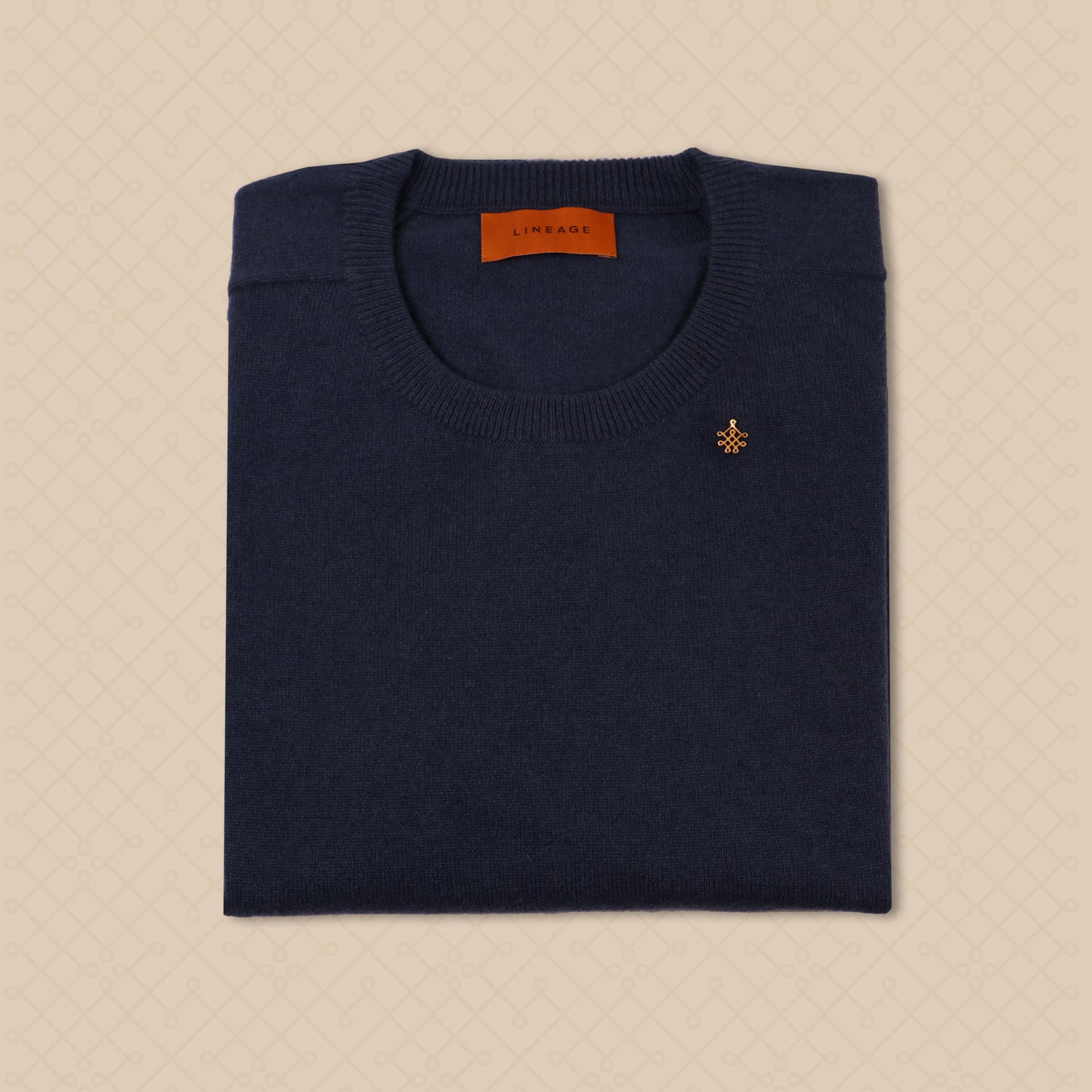 THE ANNELISE | Crew Cashmere Sweater - Prussian Navy