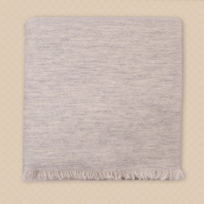 THE GINA | Reversible Cashmere Travel Blanket - Foggy Grey