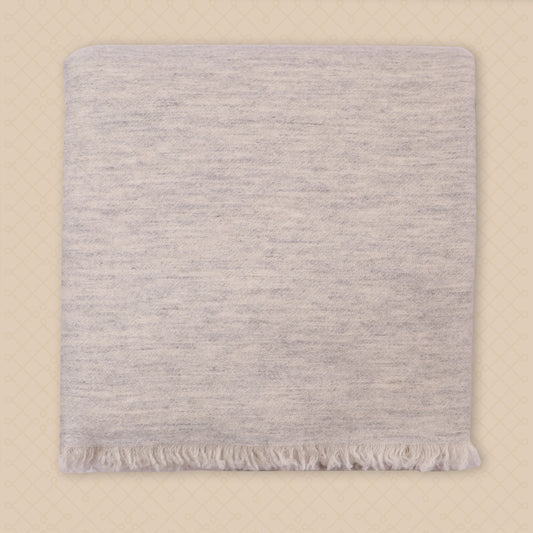 THE GINA | Reversible Cashmere Travel Blanket - Foggy Grey